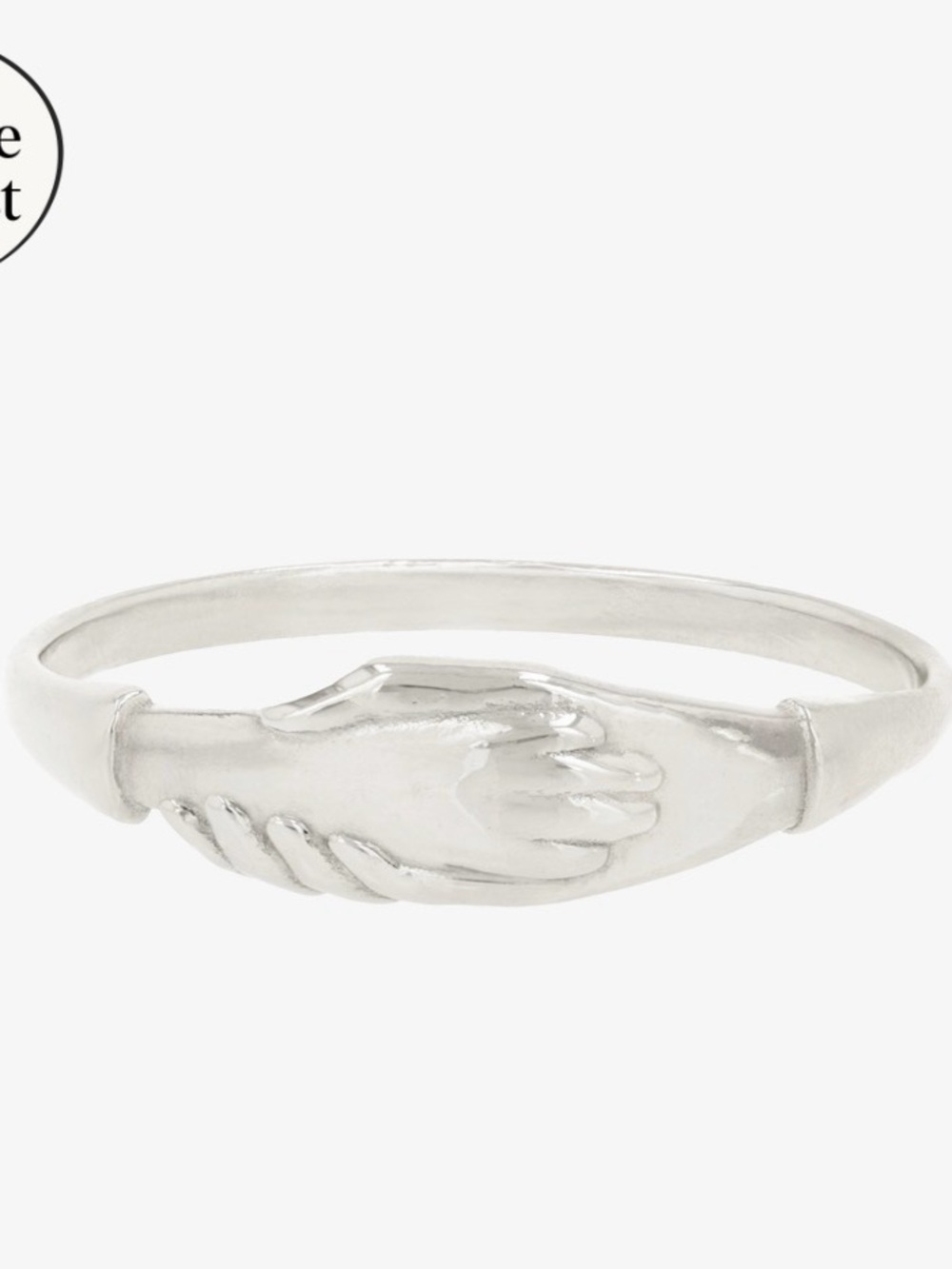 Catbird Paw de Deux silver ring size 8